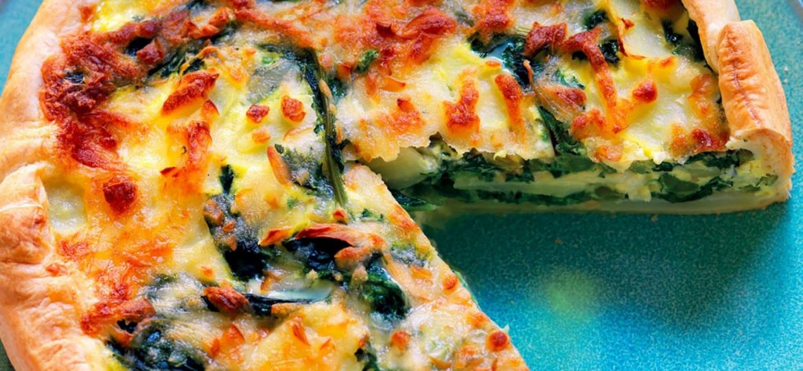 Quiche di patate e cime di rapa
